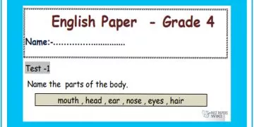 Grade 04 English Language - Model Paper 01