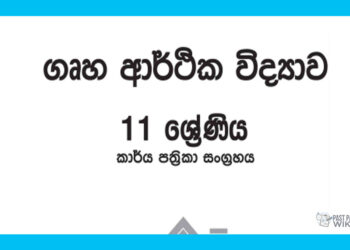 Grade 11 Home Economics Workbook with Unit Test Papers(Sinhala Medium)