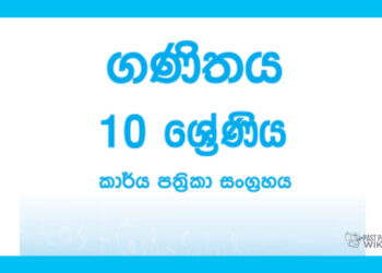 Grade 11 Mathematics Workbook with Unit Test Papers(Sinhala Medium)