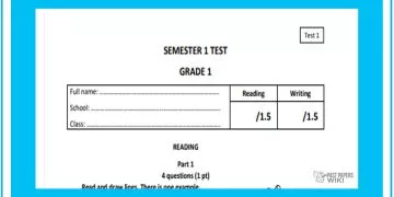 Grade 01 English Language - Semester Test