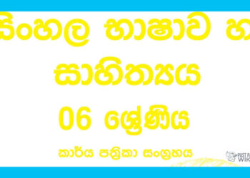 Grade 06 Sinhala Workbook with Unit Test Papers(Sinhala Medium)