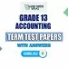 Grade 13 Accounting Term Test Papers