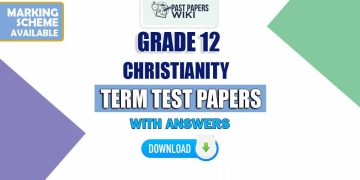 Grade 12 Christianity Term Test Papers
