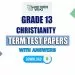 Grade 13 Christianity Term Test Papers