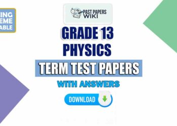 Grade 13 Physics Term Test Papers