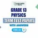 Grade 13 Physics Term Test Papers