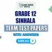 Grade 12 Sinhala Term Test Papers