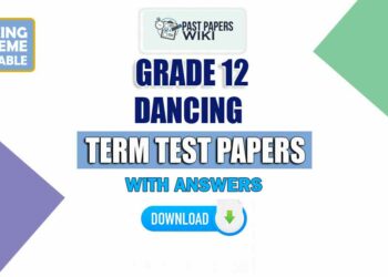 Grade 12 Dancing Term Test Papers
