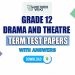 Grade 12 Drama And Theatre Term Test Papers