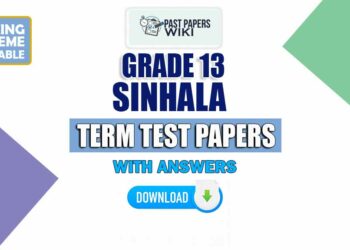 Grade 13 Sinhala Term Test Papers