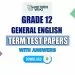 Grade 12 General English Term Test Papers