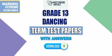 Grade 13 Dancing Term Test Papers
