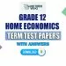 Grade 12 Home Economics Term Test Papers