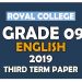 Royal College Grade 09 English Third Term Paper