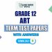 Grade 12 Art Term Test Papers