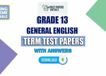 Grade 13 General English Term Test Papers