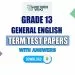 Grade 13 General English Term Test Papers