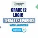Grade 12 Logic Term Test Papers