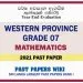 Western Province Grade 07 Mathematics Third Term Paper 2021 – English Medium