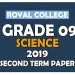 Royal College Grade 09 Science Second Term Paper | English Medium