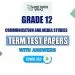 Grade 12 Communication and Media Studies Term Test Papers