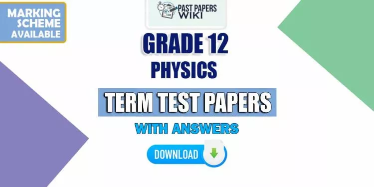 Grade 12 Physics Term Test Papers