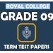 Grade 09 - Royal College Term Test Papers