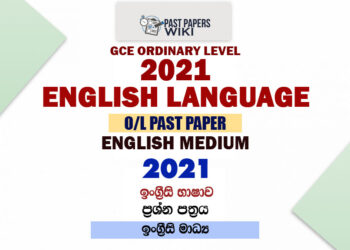 2021 O/L English Language Past Paper and Answers | English Medium