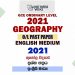 2021 O/L Geography Past Paper and Answers | English Medium