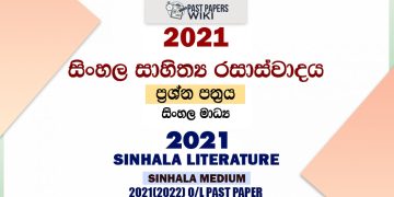2021 O/L Sinhala Literature Past Paper and Answers | Sinhala Medium