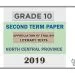 Grade 10 Appreciation Of English Literary Texts 2nd Term Test Paper with Answers 2019 - English Medium | North Central Province