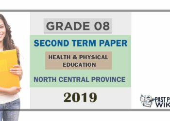 Grade 08 Health 2nd Term Test Paper 2019 - English Medium | North Central Province