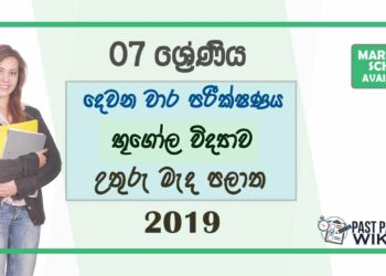 Grade 07 Geography 2nd Term Test Paper With Answers 2019 - Sinhala Medium | North Central Province