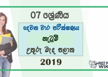 Grade 07 Dancing 2nd Term Test Paper 2019 - Sinhala Medium | North Central Province
