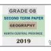 Grade 08 Geography 2nd Term Test Paper With Answers 2019 - Tamil Medium | North Central Province