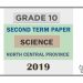 Grade 10 Science 2nd Term Test Paper 2019 - English Medium | North Central Province