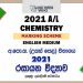 2021 AL Chemistry Marking Scheme English Medium