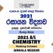 2021 AL Chemistry Marking Scheme Sinhala Medium