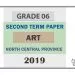 Grade 06 Art 2nd Term Test Paper with Answers 2019 - Tamil Medium | North Central Province
