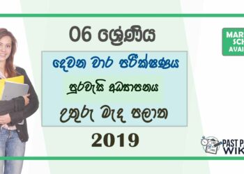 Grade 06 Civic Education 2nd Term Test Paper with Answers 2019 - Sinhala Medium | North Central Province