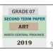 Grade 07 Art 2nd Term Test Paper with Answers 2019 - Tamil Medium | North Central Province
