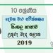 Grade 05 Sinhala 2nd Term Test Paper 2019 - North Central Province
