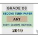 Grade 08 Art 2nd Term Test Paper with Answers 2019 - Tamil Medium North Central Province