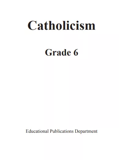 Grade 06 Catholicism textbook | English Medium – New Syllabus