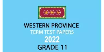 Western Province Term Test Papers 2022 - Grade 11