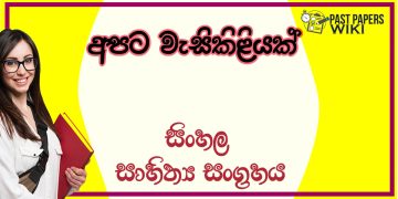 Apata Vesikiliyak O/L Sinhala Sahithya Vichara - Grade 11