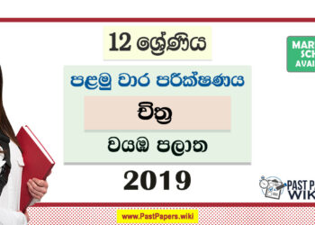 North Western Province Grade 12 Art First Term Test Paper 2019 with answers for Sinhala Medium