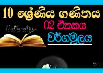 Grade 10 Mathematics Unit 02 | Square Root Questions and Answers