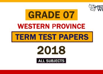 2018 Western Province Grade 07 2nd Term Test Papers