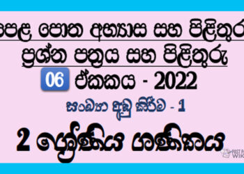 Sankaya Adu Kirima Grade 02 Mathematics Unit 06 | Questions And Answers